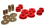Energy Suspension 03-05 Mitsubishi Lancer EVO 8 Red Rear Differential / Mustache Bar Bushing Set thumbnail 3