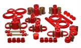 Energy Suspension 94-98 Ford Mustang Red Hyper-flex Master Bushing Set thumbnail 1