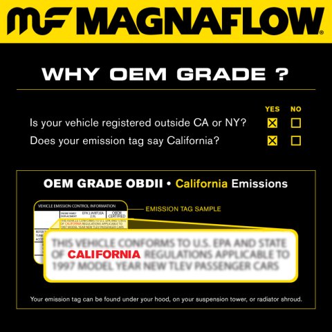 MagnaFlow Direct Fit Catalytic Converter 2011-2015 Cooper L4 1.6 OEM Underbody thumbnail 8
