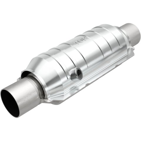 MagnaFlow Universal Catalytic Converter 2.25 OEM Angled O2 thumbnail 1