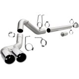 MagnaFlow 08-17 Ford F-250/F-350/F-450 4.6L/6.7 DPF-Back SS 4in Dual Single Passenger Side Rear Exit thumbnail 1