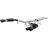 MagnaFlow SYS Cat-Back 2018 Ford Mustang GT 5.0L Competition Dual Exit Black 4in Tips thumbnail 4