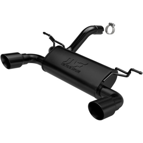 MagnaFlow 2018+ Jeep Wrangler 3.6L Dual Black Tip Axle-Back Exhaust thumbnail 1