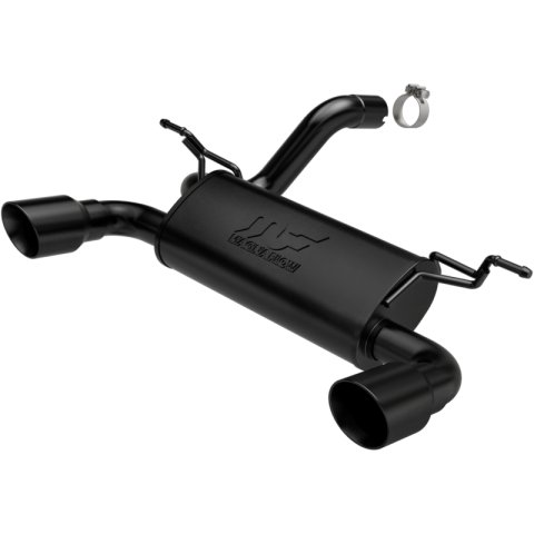 MagnaFlow 2018+ Jeep Wrangler 3.6L Dual Black Tip Axle-Back Exhaust thumbnail 6