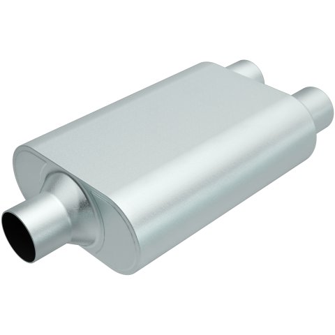 Magnaflow Rumble Muffler 13in Body Length 19in Overall Length - 3in Center / 2.5in Dual Center thumbnail 1