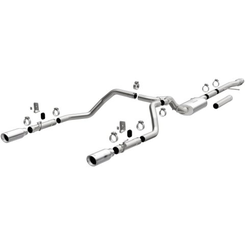 MagnaFlow 2019 Chevy Silverado 1500 V8 5.3L/V6 4.3 Street Series Dual Exit Exhaust w/ Polished Tips thumbnail 1