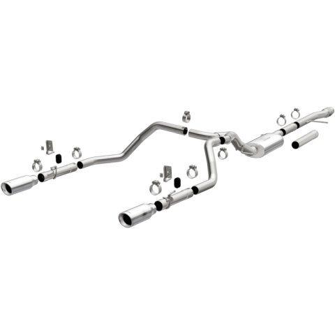 MagnaFlow 2019 Chevy Silverado 1500 V8 5.3L/V6 4.3 Street Series Dual Exit Exhaust w/ Polished Tips thumbnail 4