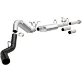MagnaFlow 11-19 GM 2500/3500 6.0L 4in Single Passenger Side Rear Exit Cat-Back Exhaust w/Black Tips thumbnail 3