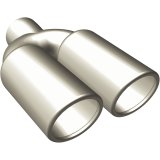 MagnaFlow Tip 1-Pk Dual Rnd DW 3x10 2.25ID thumbnail 3