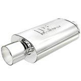 MagnaFlow Muffler W/Tip Mag SS 14X5X8 2.25/4. thumbnail 4