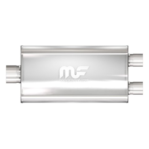 MagnaFlow Muffler Mag SS 22X5X11 3X3X4 D/C thumbnail 4