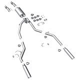 MagnaFlow 11 Ford F-150 3.7L/5.0L/6.2L SS Catback Exhaust Dual Split Rear Exit w/ 3.5in SS Tips thumbnail 1