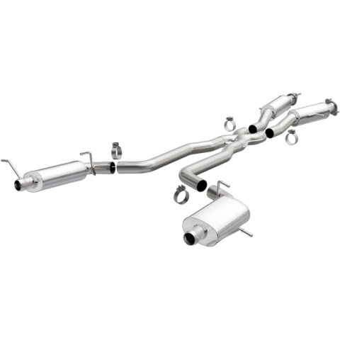 MagnaFlow 12 Jeep Grand Cherokee V8 6.4L Dual Split Rear Exit Stainless Cat Back Performance Exhaust thumbnail 6