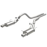 MagnaFlow 13 Ford Mustang Dual Split Rear Exit Stainless Cat Back Performance Exhaust (Street) thumbnail 1