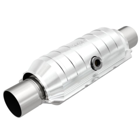 MagnaFlow Conv Univ 2.25in Inlet/Outlet Center/Center Round 11in Body L x 5.125in W x 15in Overall L thumbnail 1