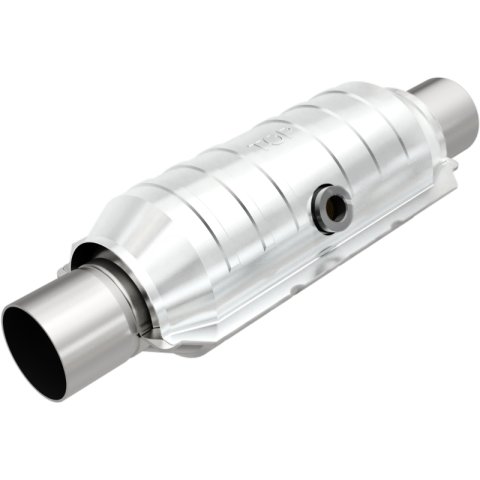 MagnaFlow Conv Univ 2.25in Inlet/Outlet Center/Center Round 11in Body L x 5.125in W x 15in Overall L thumbnail 2