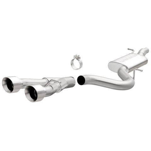 MagnaFlow 12-13 VW Golf L4 2.0L Turbocharged Dual Center Rear Exit Stainless Cat Back Perf Exhaust thumbnail 1