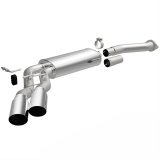 MagnaFlow 11-13 Ford F-150 Pickup Dual Same Side Before P/S Rear Tire Stainless CatBack Perf Exhaust thumbnail 1