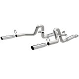 MagnaFlow 99-04 Mustang Mach 1 V8 4.6L Dual Split Rear Exit Stainless Cat-Back Performance Exhaust thumbnail 4