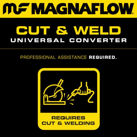 MagnaFlow California Grade CARB Compliant Universal Catalytic Converter - Ceramic Substrate thumbnail 7