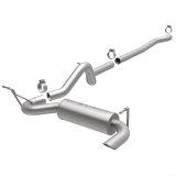 MagnaFlow 12-14 Jeep Wrangler 4dr Single Straight Rear P/S Exit Stainless C/B Performance Exhaust thumbnail 1