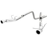 Magnaflow 2014 Ford Mustang V6 3.7L Comp Series Dual Split Rear Polished Stainless C/B Perf Exhaust thumbnail 1