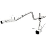 Magnaflow 2014 Ford Mustang V6 3.7L Comp Series Dual Split Rear Polished Stainless C/B Perf Exhaust thumbnail 3