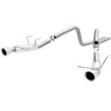 Magnaflow 2014 Ford Mustang V6 3.7L Comp Series Dual Split Rear Polished Stainless C/B Perf Exhaust thumbnail 4
