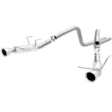 Magnaflow 2014 Ford Mustang V6 3.7L Comp Series Dual Split Rear Polished Stainless C/B Perf Exhaust thumbnail 5