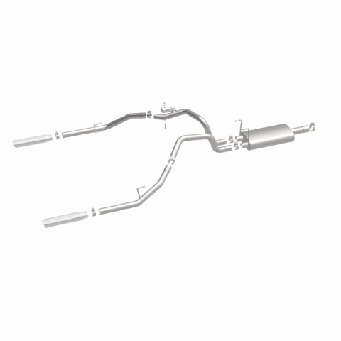 Magnaflow 09-13 Dodge Ram 1500 V6 3.6L Dual Spilt Rear Exit Polished Stainless C/B Perf Exhaust thumbnail 9