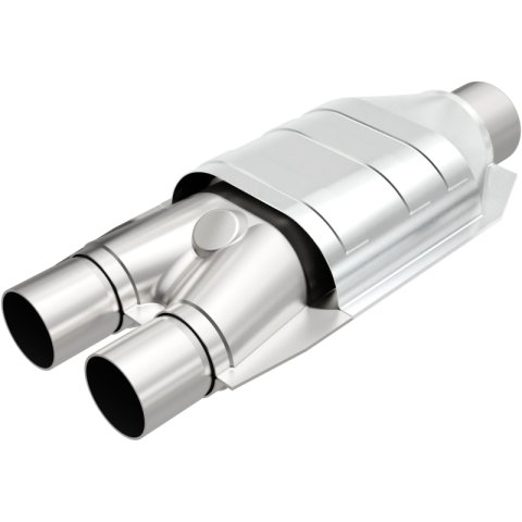 MagnaFlow Universal Catalytic Converter 2inch Inlet/2.5inch Outlet Dual/Single Oval Shape thumbnail 2