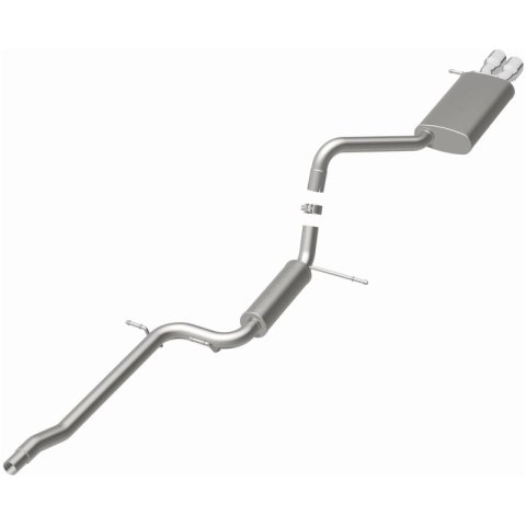 MagnaFlow Performance Cat-Back Exhaust System Dual Straight Drive Side Rear Exit 11-14 VW Jetta 2.0L thumbnail 6