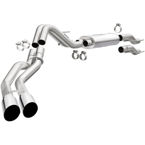 Magnaflow 15-21 Ford F-150 Street Series Cat-Back Performance Exhaust System- SS Polished Rear Exit thumbnail 1