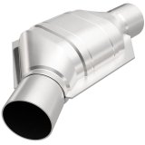 MagnaFlow Universal Catalytic Converter 2.25 Angled Inlet Rear CA thumbnail 1