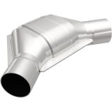 MagnaFlow Universal Catalytic Converter 2.25 Angled In/Out Front CA thumbnail 3
