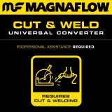 MagnaFlow Universal Catalytic Converter 2.25 inch C/A 5 inch spun body thumbnail 9