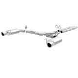 MagnaFlow Cat Back, SS, 3in, Street, Dual Split Polished 4.5in Tips 2015 Ford Mustang GT V8 5.0L thumbnail 1