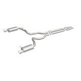 MagnaFlow Cat Back, SS, 3in, Street, Dual Split Polished 4.5in Tips 2015 Ford Mustang GT V8 5.0L thumbnail 8