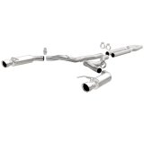 MagnaFlow Cat Back, SS, 3in, Competition, Dual Split Polished 4.5in Tips 2015 Ford Mustang GT V8 5.0 thumbnail 1