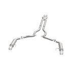 MagnaFlow Cat Back, SS, 3in, Competition, Dual Split Polished 4.5in Tips 2015 Ford Mustang GT V8 5.0 thumbnail 5