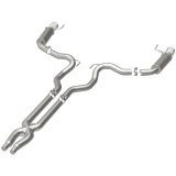 MagnaFlow Cat Back, SS, 3in, Competition, Dual Split Polished 4.5in Tips 2015 Ford Mustang GT V8 5.0 thumbnail 6