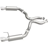 MagnaFlow Axle Back, SS, 3in, Competition, Dual Split Polished 4.5in Tip 2015 Ford Mustang GT V8 5.0 thumbnail 8
