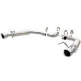MagnaFlow Axle Back, SS, 2.5in, Competition, Dual Split Polish 4.5in Tip 2015 Ford Mustang Ecoboost thumbnail 3