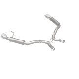 MagnaFlow Axle Back, SS, 2.5in, Competition, Dual Split Polish 4.5in Tip 2015 Ford Mustang Ecoboost thumbnail 6