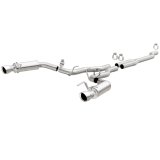 MagnaFlow Cat Back, SS, 2.5in, Competition, Dual Split Polish 4.5in Tips 2015 Ford Mustang Ecoboost thumbnail 1