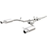 MagnaFlow Cat Back, SS, 2.5in, Street, Dual Split Polished 4.5in Tips 2015 Ford Mustang Ecoboost thumbnail 3