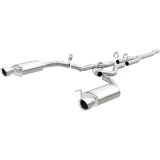 MagnaFlow Cat Back, SS, 2.5in, Street, Dual Split Polished 4.5in Tips 2015 Ford Mustang Ecoboost thumbnail 5