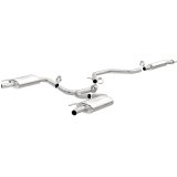 MagnaFlow Cat-Back SS 2.25/2.5in Dual Split Rear Exit Polished 3in Tip 2015 Chev Impala 3.6L V6 thumbnail 1