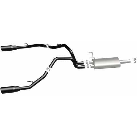 Magnaflow 09-15 Dodge Ram 1500 V8 Dual Spilt Rear Exit Black Stainless C/B Perf Exhaust thumbnail 7