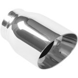 MagnaFlow Tip Stainless Double Wall Round Single Outlet Polished 3.5in DIA 2.5in Inlet 5.5in Length thumbnail 4